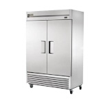 True T-49-HC - Refrigerator, two-section, (2) solid doors, stainless steel front